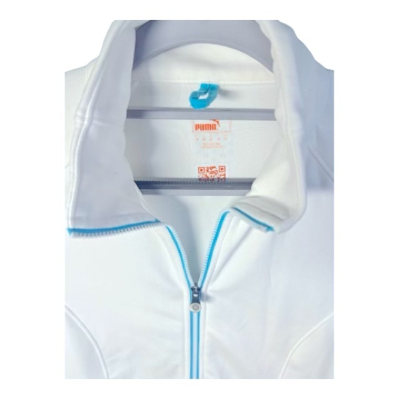 Puma Golf Full Zip Jacket Medium White All Sport Dry Cell - Picture 3 of 5